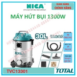 Máy hút bụi 30L Total TVC13301