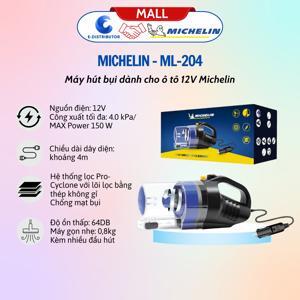 Máy hút bụi cao cấp cho ô tô nguồn 12v Michelin ML204