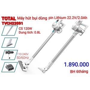 Máy hút bụi dùng pin Total TVCH22091