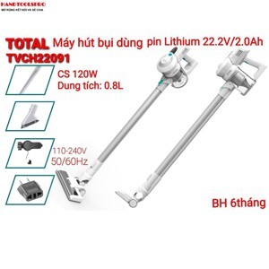 Máy hút bụi dùng pin Total TVCH22091