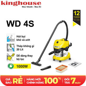 Máy hút bụi khô & ướt Karcher WD4 Premium - 1000W