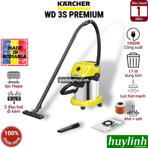 Máy hút bụi khô và ướt Karcher WD3S PREMIUM