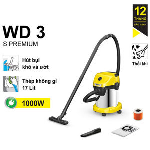 Máy hút bụi khô và ướt Karcher WD 3 PREMIUM