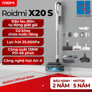 Máy hút bụi không dây cầm tay kiêm lau nhà Roidmi X20S