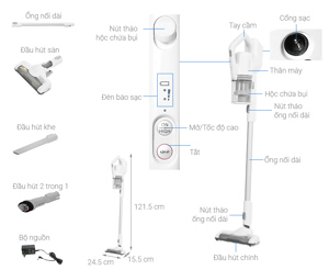 Máy hút bụi không dây siêu nhẹ Panasonic MC-SBV01W246