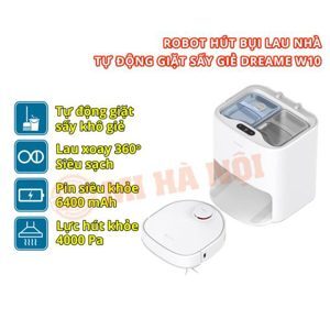 Máy hút bụi lau sàn tự động làm sạch Dreame Bot W10