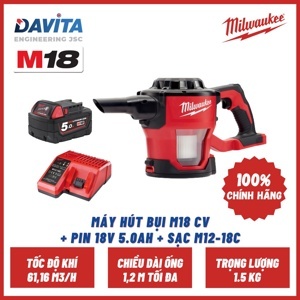 Máy hút bụi Milwaukee M18 CV