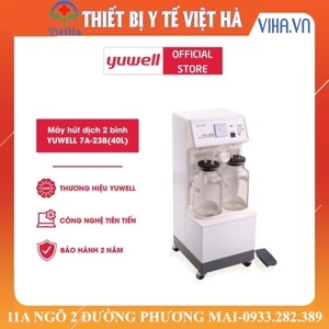 Máy hút dịch 2 bình Yuwell 7A- 23B