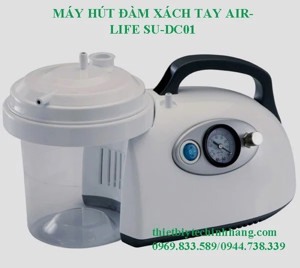 Máy hút dịch trên xe cứu thương AirLife SU-DC01 12V