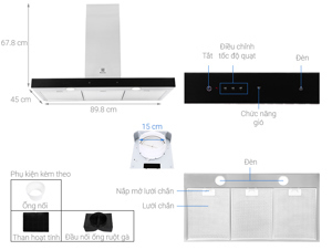 Máy hút mùi Electrolux LFT769X