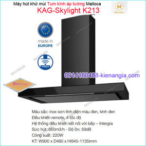 Máy hút mùi Malloca Skylight K213