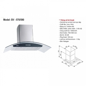Máy hút mùi Sevilla SV-570
