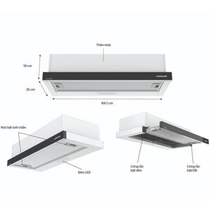 Máy hút mùi Sunhouse SHB6123