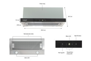 Máy hút mùi Sunhouse SHB6288MT