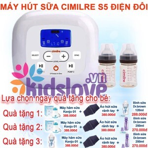 Máy hút sữa điện đôi Cimilre S5