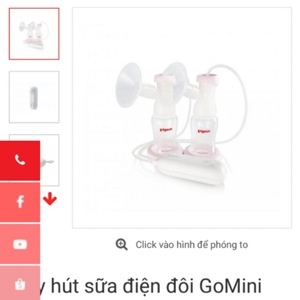 Máy hút sữa điện đôi Pigeon Gomini