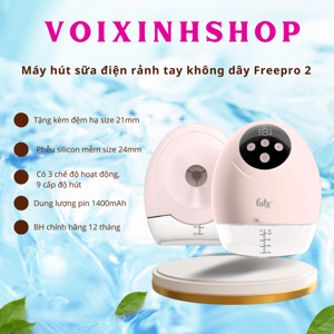 Máy hút sữa điện không dây Fatzbaby Freepro 2 FB1277VN