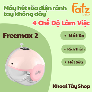 Máy hút sữa điện rảnh tay và không dây Freemax 2 Fatzbaby FB1202CW (1 chiếc)