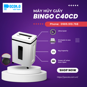 Máy hủy giấy Bingo C40CD