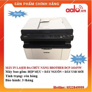 Máy in laser đen trắng đa năng Brother DCP-1616NW - A4