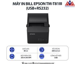 Máy in hóa đơn Epson TM-T81III (Cổng USB+RS232 )