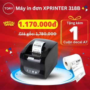 Máy in mã vạch Xprinter XP-318B