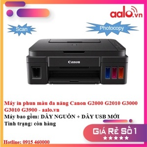 Máy in phun màu đa chức năng Canon PIXMA G3000