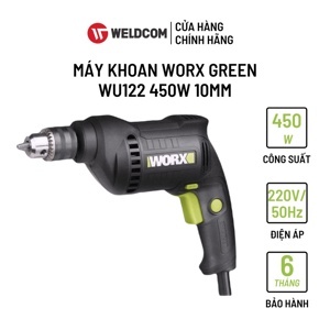 Máy khoan 450W 10mm Worx Green WU122