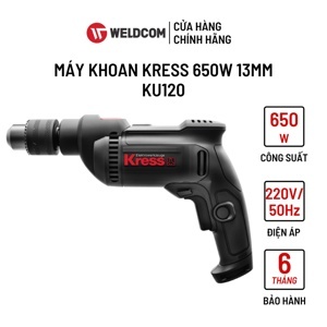 Máy khoan 650W Kress KU120, 13mm