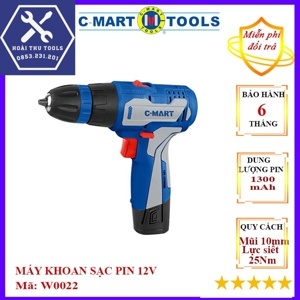 Máy khoan bắt vít dùng pin C-Mart W0022