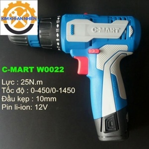 Máy khoan bắt vít dùng pin C-Mart W0022