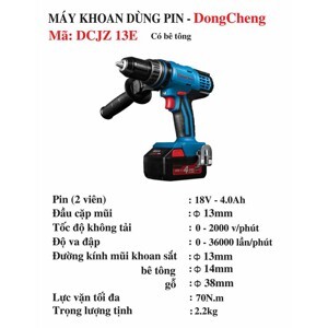 Máy khoan bắt vít dùng pin Dongcheng DCJZ13E