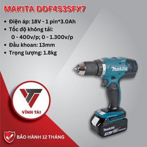 Máy khoan bắt vít dùng pin Makita DDF453SFX7