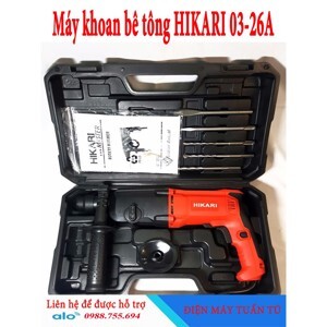 Máy khoan bê tông 3 chức năng Hikari-03-26A