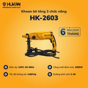 Máy khoan bê tông 3 chức năng Hukan HK-2603