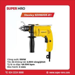 Máy khoan bê tông cầm tay 600W Stanley SDH600K, 13mm