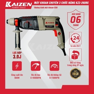 Máy khoan bê tông Kaizen KZ2-26DRE - 800W