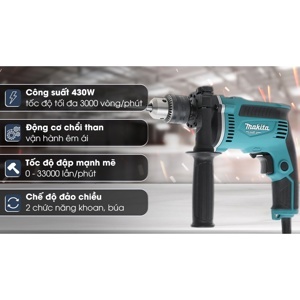 Máy khoan búa 26 phụ kiện Makita M8103KX2B