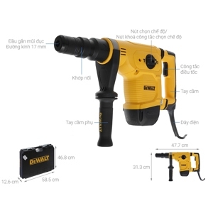 Máy khoan búa Dewalt D25811K-B1 - 1050W