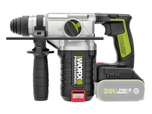Máy khoan búa dùng pin Li-ion 20V (Không bao gồm pin, sạc) 24mm Worx Green WU388.9