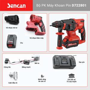 Máy khoan búa dùng pin Sencan D722801