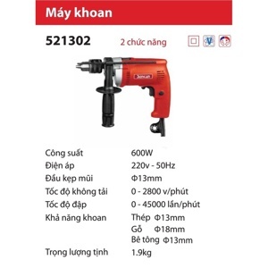 Máy khoan búa Sencan 521302 - 400W