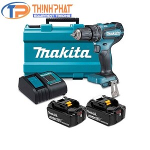 Máy khoan búa và vặn vít dùng pin Makita DHP485SFE