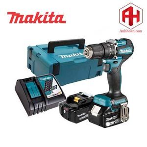 Máy khoan búa vặn vít dùng pin Makita DHP487RFJ