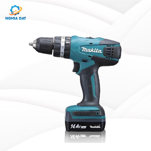 Máy khoan búa vặn vít dùng pin 14.4V Makita HP347DZ