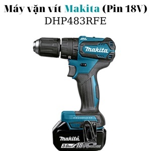 Máy khoan búa, vặn vít dùng pin Makita DHP483RFE