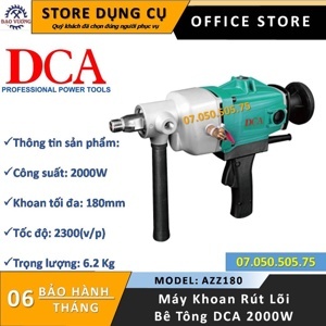 Máy khoan đá DCA AZZ180 - 2000W