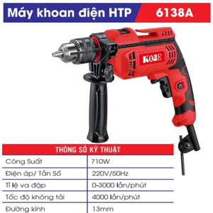 Máy khoan điện Kobe HTP-6138A