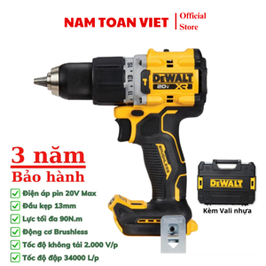 Máy khoan động lực dùng pin 20V DeWalt DCD805N-B1