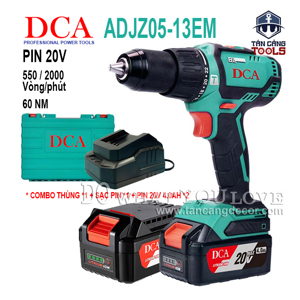 Máy khoan động lực dùng pin 20V DCA ADJZ05-13EM